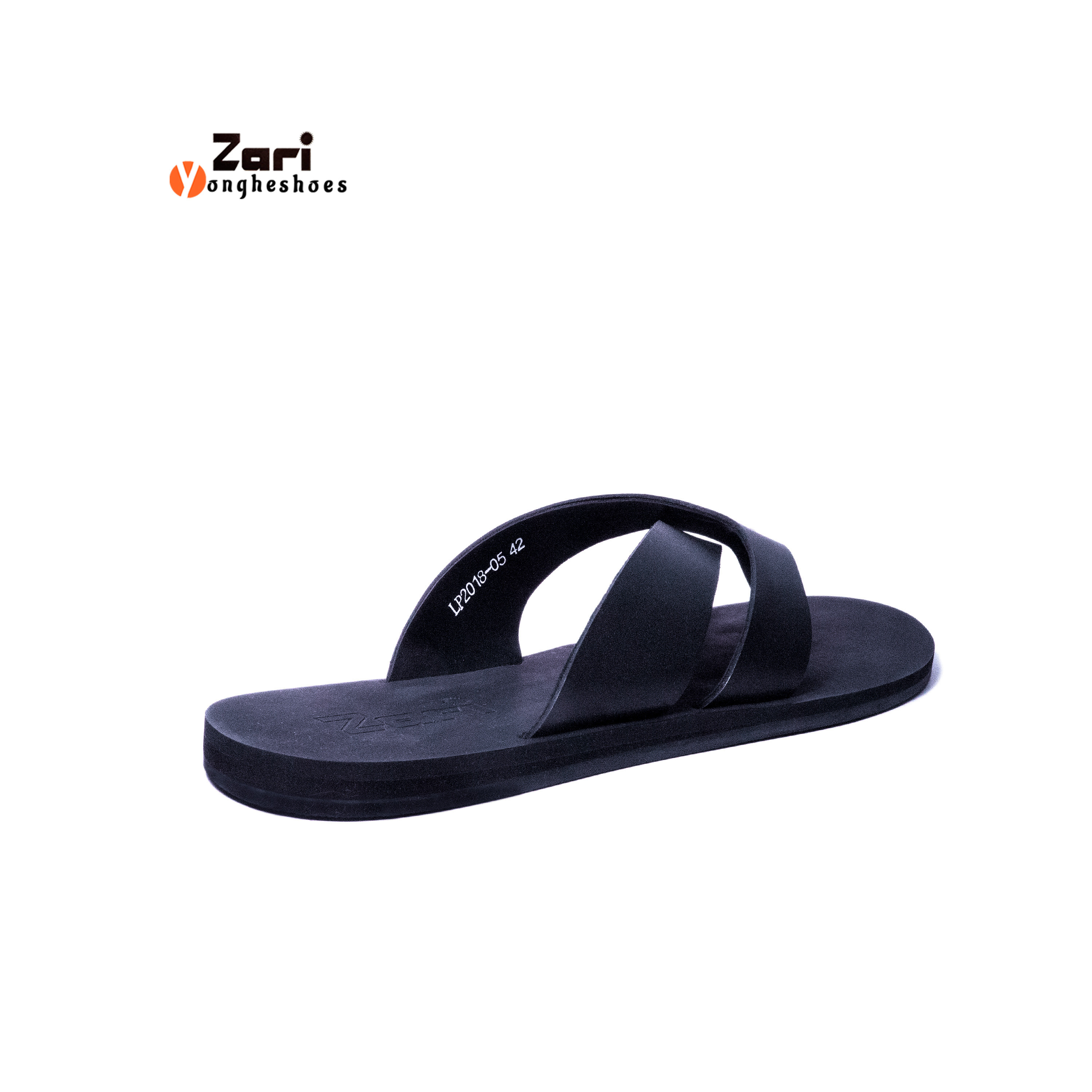 Zari wholesale custom slide men's sandals italy shoes classic arab slipper beach thong men genuine leather sandal