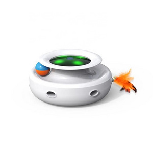 Best seller cute Interactive Cat Toy Electronic Rotating Feather Intelligent automatic cat toys