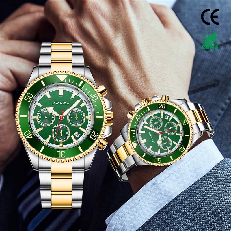 Luxury Men's Watches Waterproof Quartz Timekeepers Stylish brand watches men stainless steel Durability Watches