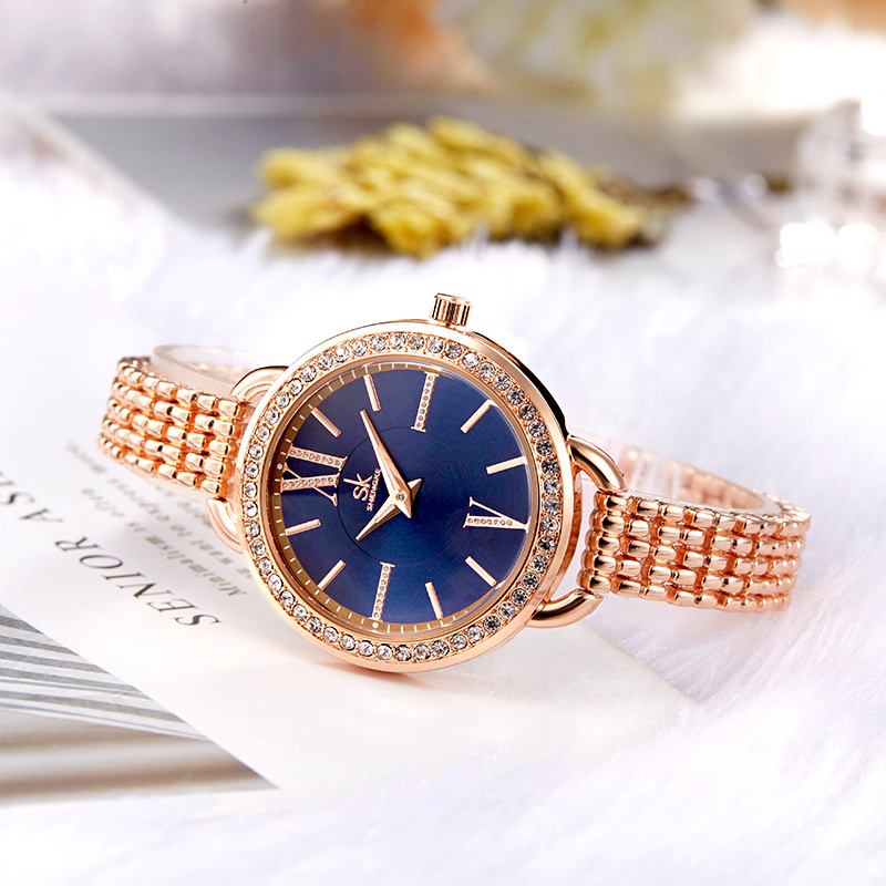 SHENGKE fashionable elegant women's watch quartz waterproof bracelet lighter wrist watch K0089L