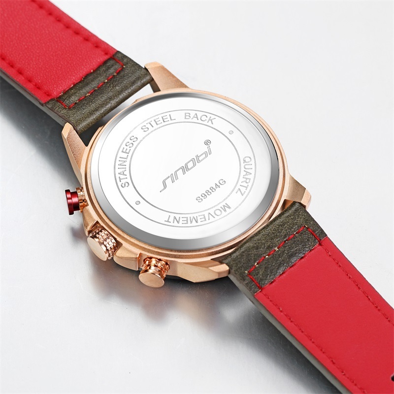 High-End Luxury leather watch band Watches for Men multifunction Calendar 3ATM Waterproof Crafted to Perfection in PRC