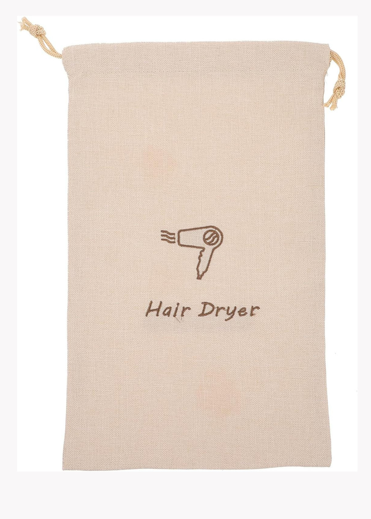 Customized canvas Hair Dryer Bags Drawstring pouch Storage Organizer Travel Bag Container Hairdryer Bag for Traveling