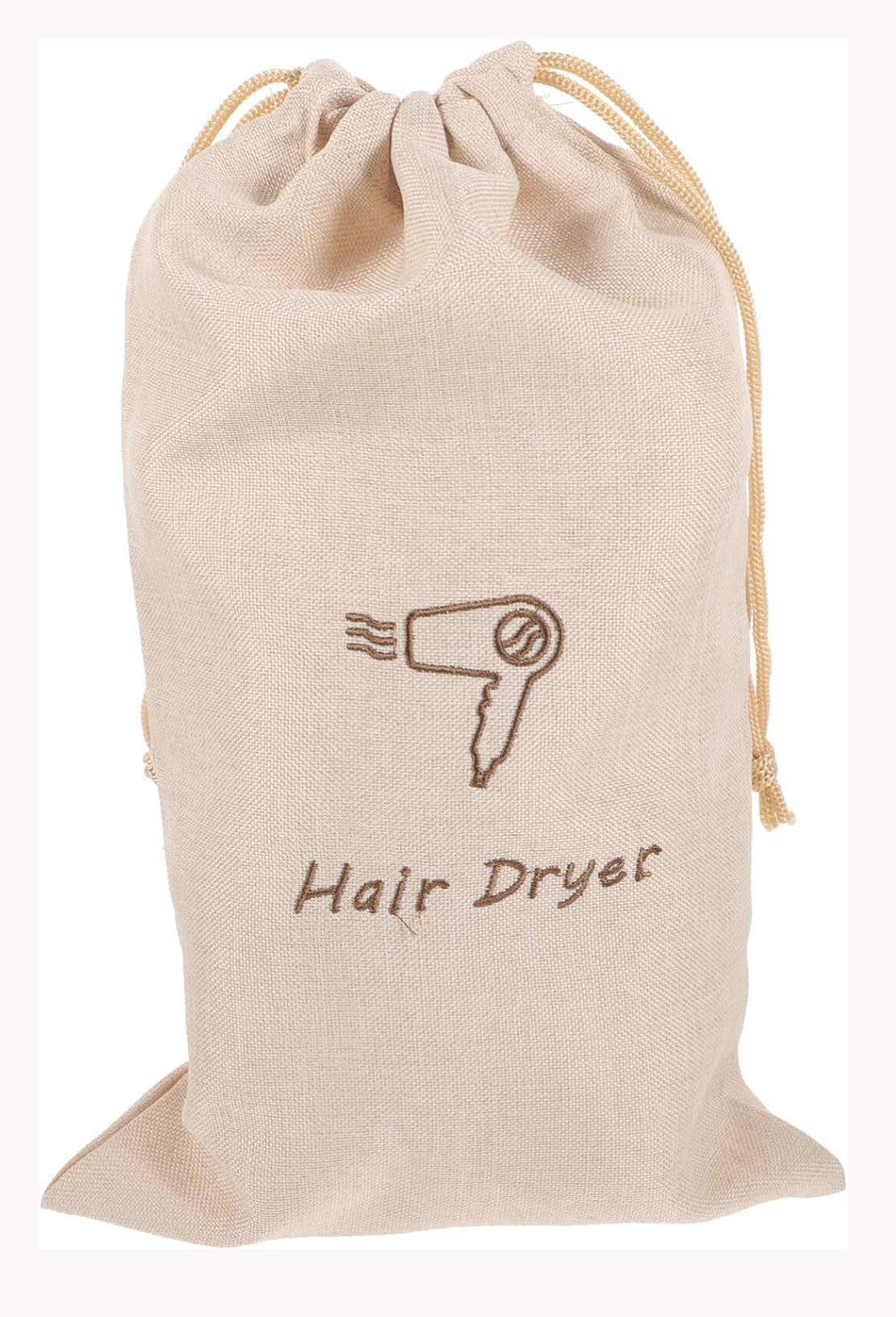 Customized canvas Hair Dryer Bags Drawstring pouch Storage Organizer Travel Bag Container Hairdryer Bag for Traveling