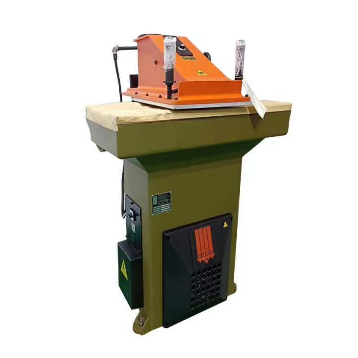 used VS922 leather shoe cutting machine automatic hydraulic swing arm clicker press die cutting press machine