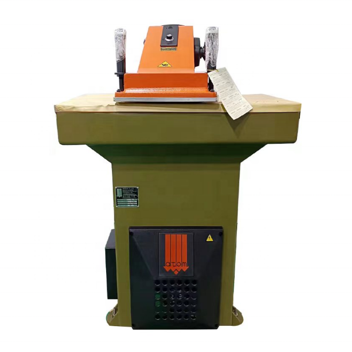 used VS922 leather shoe cutting machine automatic hydraulic swing arm clicker press die cutting press machine