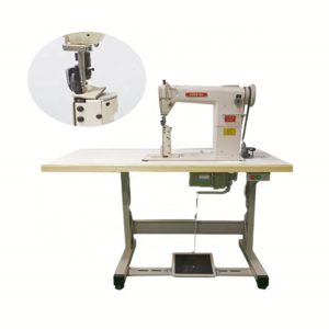 automatic single/double needle leather sewing machine industrial direct drive high post bed sewing machine