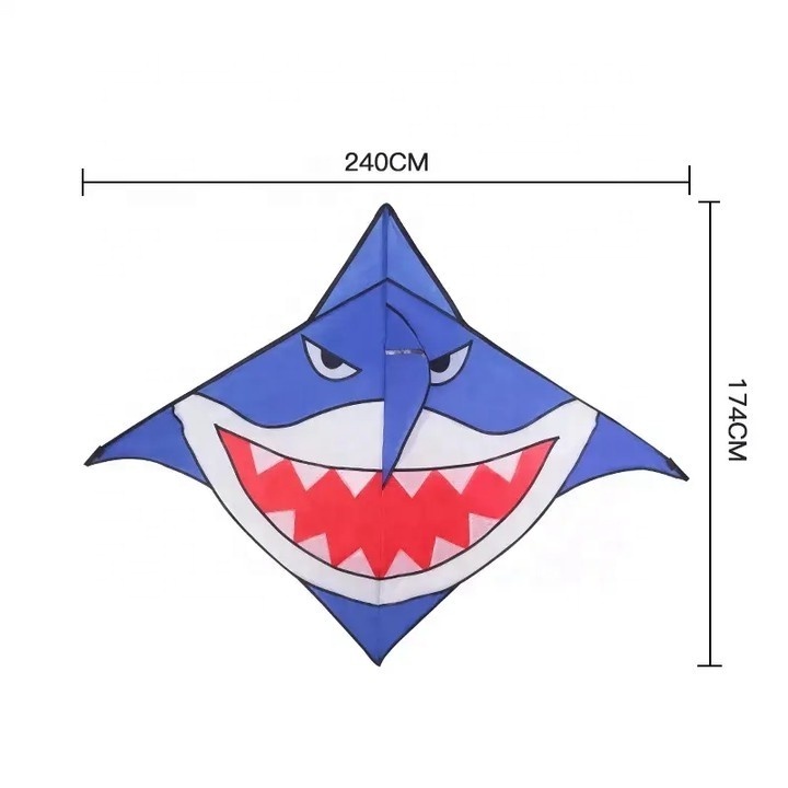 Top Quality Hot Sale Large Outdoor Flying Kites Reusable Adult Shark Kites