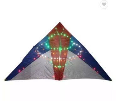 Factory Directly Provide customize pattern kites with led lights big delta kites for adults