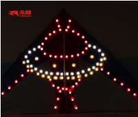 Factory Directly Provide customize pattern kites with led lights big delta kites for adults