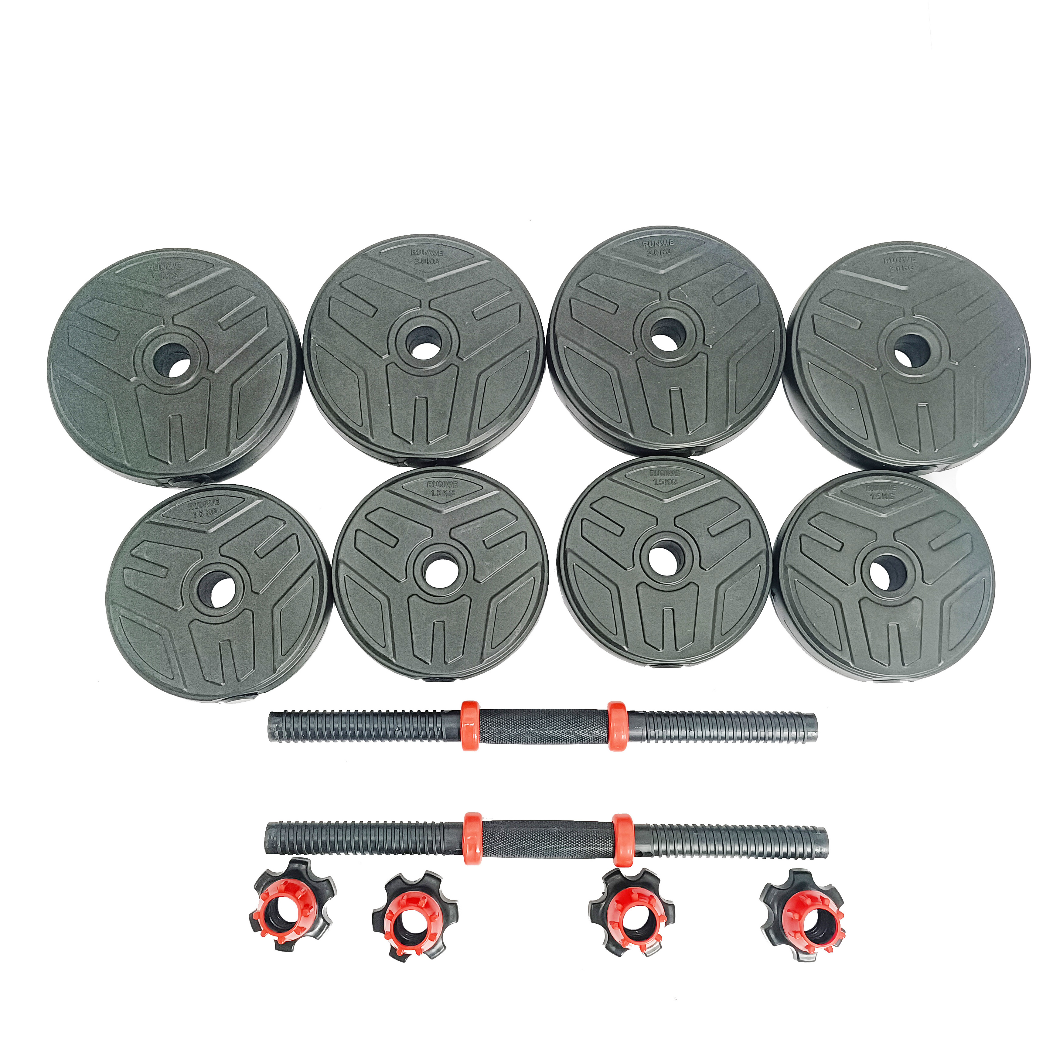 Wholesale Adjustable Concrete Cement Dumbbell Sets 10kg 15kg 20kg 30kg Exercise Fitness Equipment for Bodybuilding for Men and W