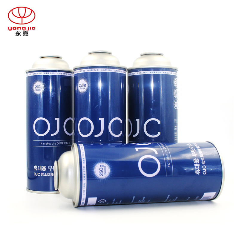 Diameter 65mm 400ml straight wall camping gas butane aerosol cans