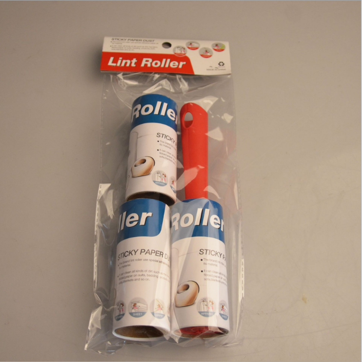 Plastic Sticky Lint Remover Roller Adhesive Travel Paper Lint Roller for Clothes and Pets