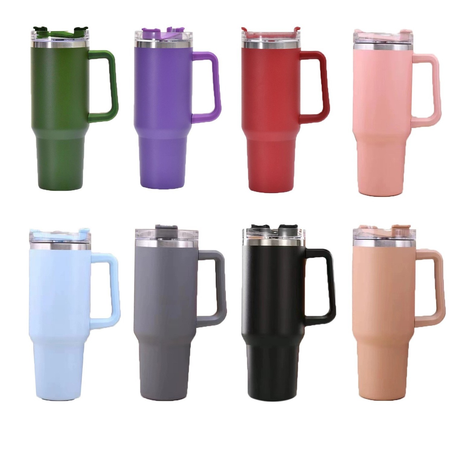 Wholesale Bulk 40oz Tumbler With Handle And Straw Stainless Steel 40oz Tumbler