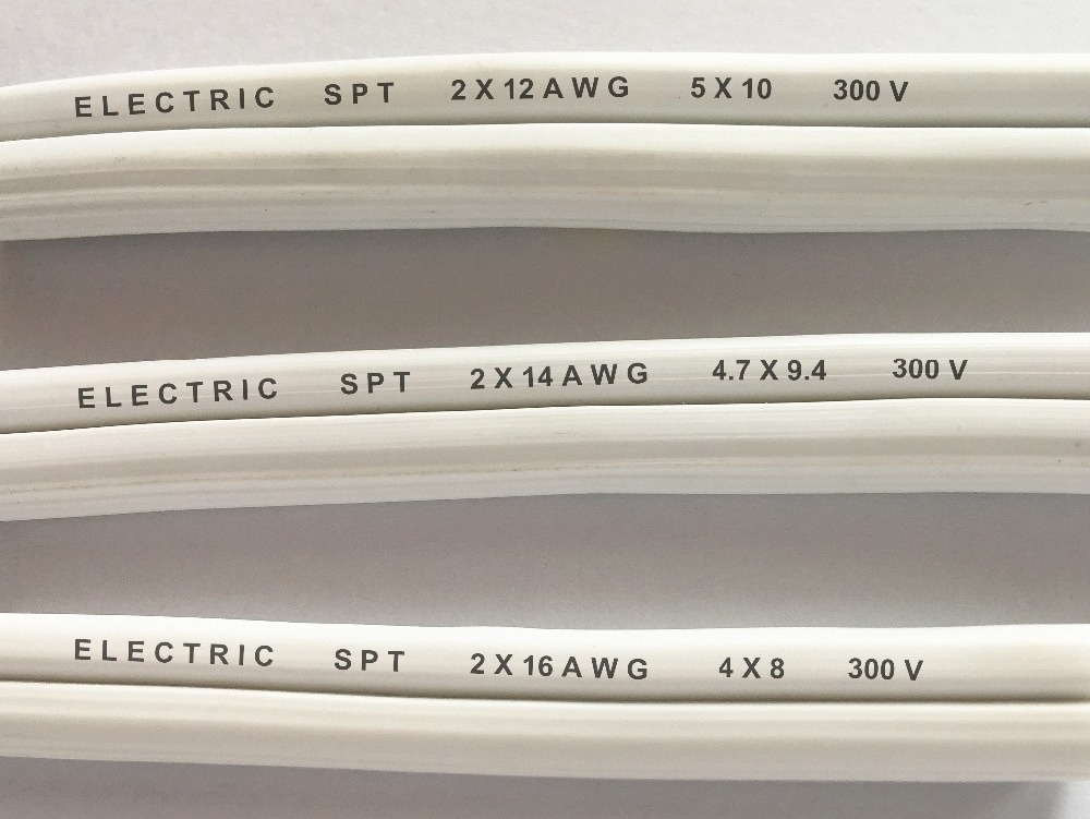 spt cable white twin cable pvc insulation wire