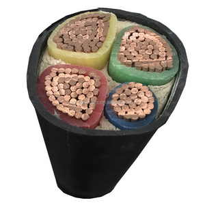 Factory copper electric cable 35mm 300 sq mm 4core electric power cable armored