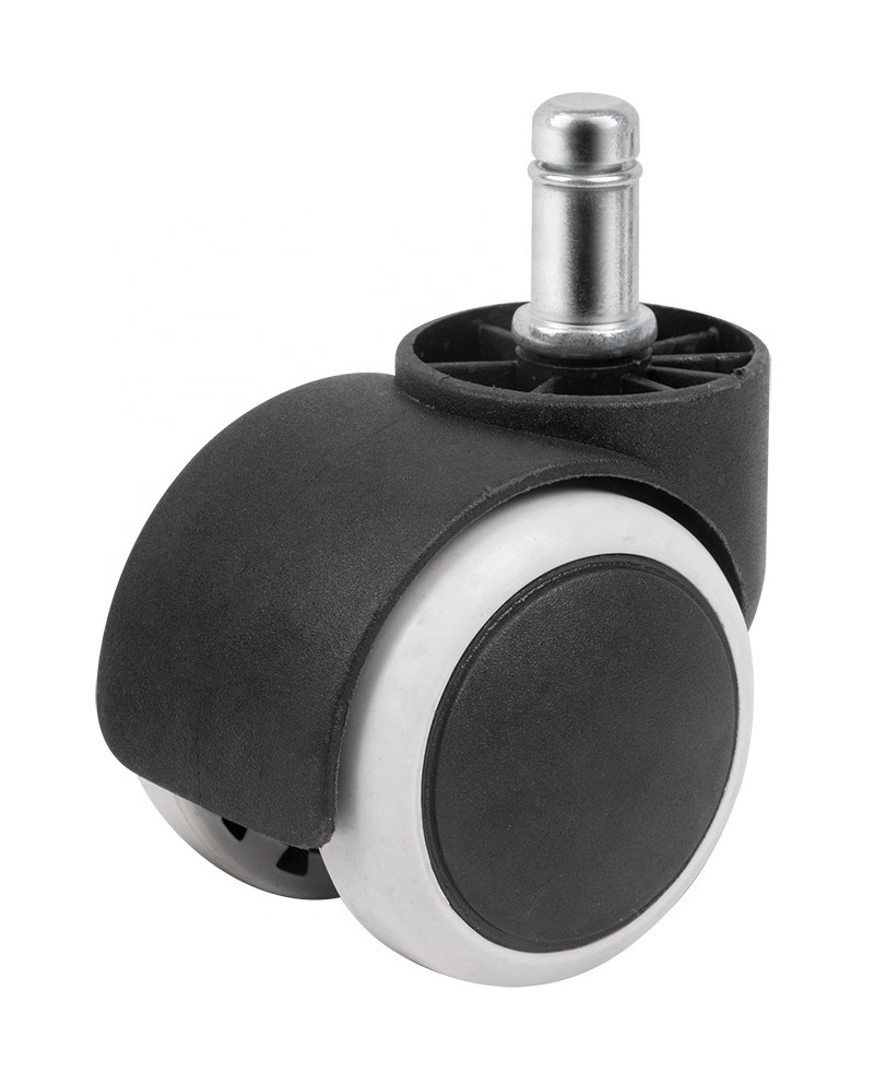 2 Inch Office Swivel Nylon Pa and Pu Chair Caster wheels Twin Wheel Casters without  Brake from china BIFMA Standard available