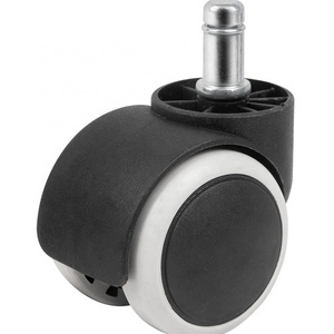 2 Inch Office Swivel Nylon Pa and Pu Chair Caster wheels Twin Wheel Casters without  Brake from china BIFMA Standard available