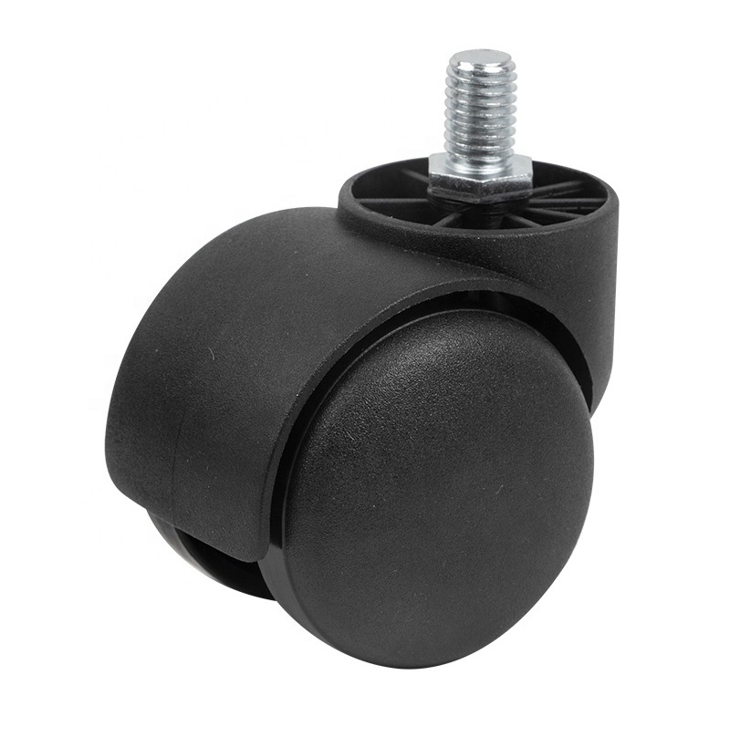 2 Inch Office Swivel Nylon Pa and Pu Chair Caster wheels Twin Wheel Casters without  Brake from china BIFMA Standard available