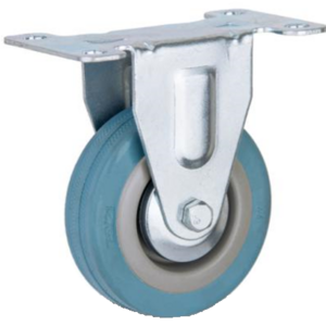 Small Rubber Wheel 2 Inch Caster Wheels 50mm Castors Non-swivel Rueda Fix Caster Wheels