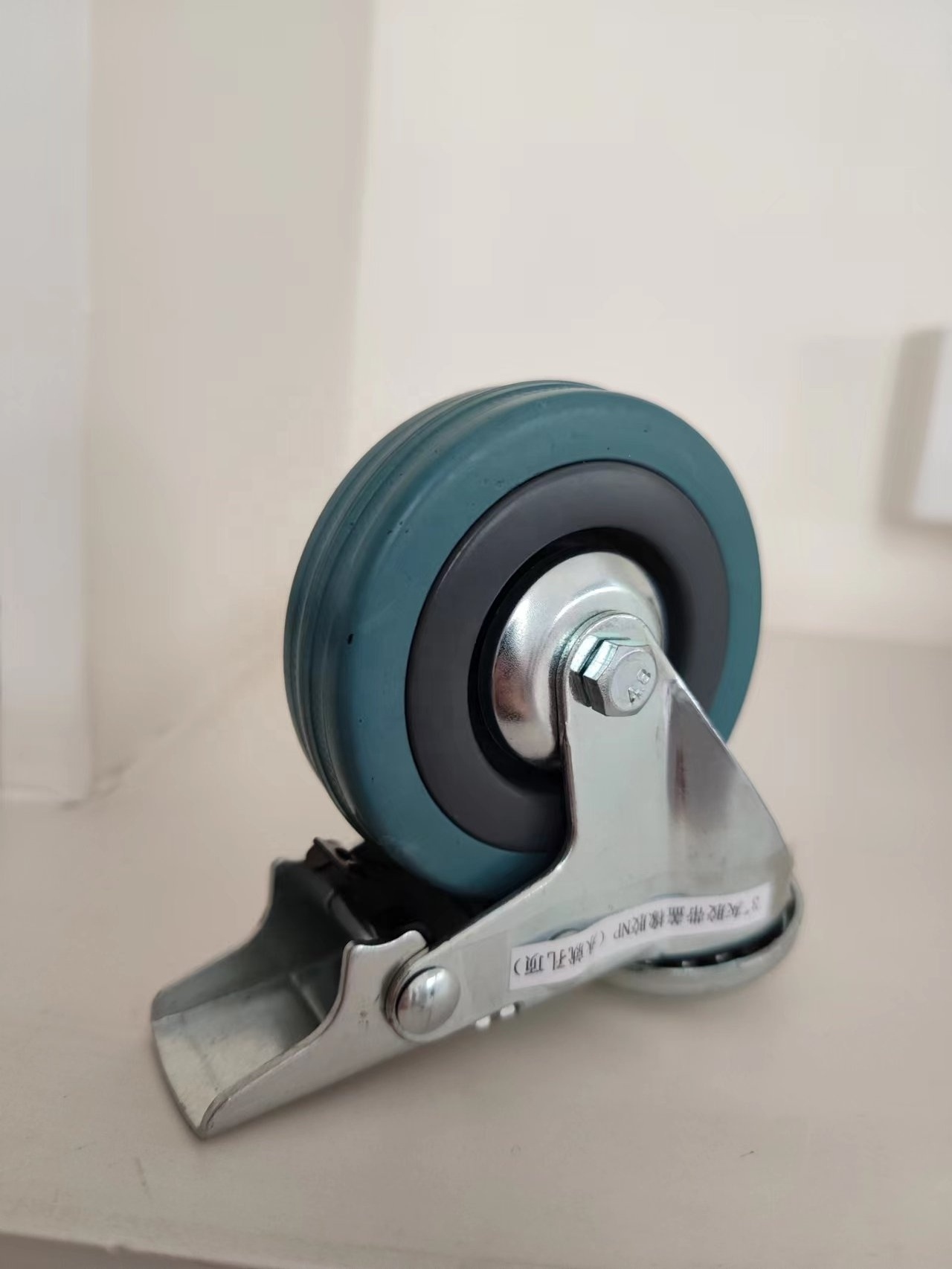 Small Rubber Wheel 2 Inch Caster Wheels 50mm Castors Non-swivel Rueda Fix Caster Wheels