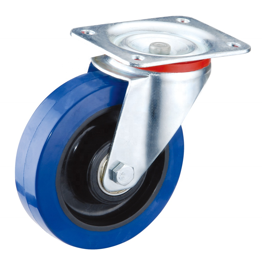 Small Rubber Wheel 2 Inch Caster Wheels 50mm Castors Non-swivel Rueda ...