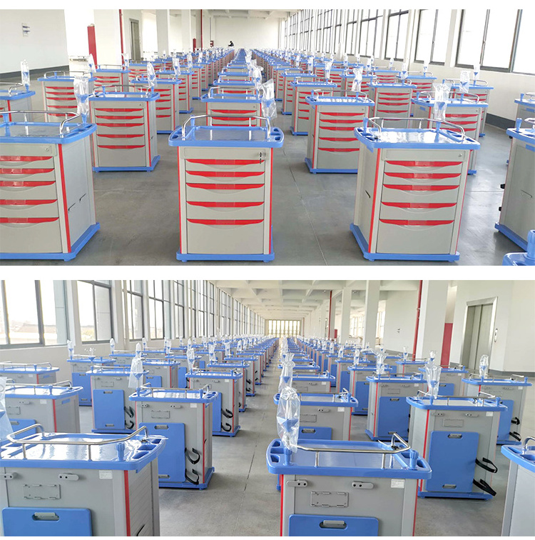 Wholesale High Quality Hospital Trolley Hospital Emergency Trolley Patient drug Trolley medical cart for Sale