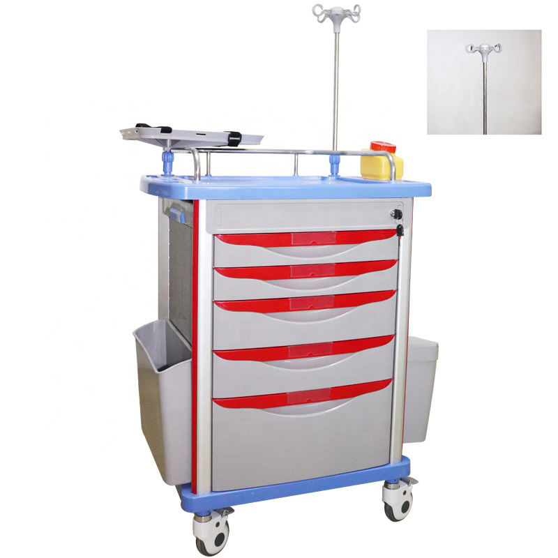 Wholesale High Quality Hospital Trolley Hospital Emergency Trolley Patient drug Trolley medical cart for Sale