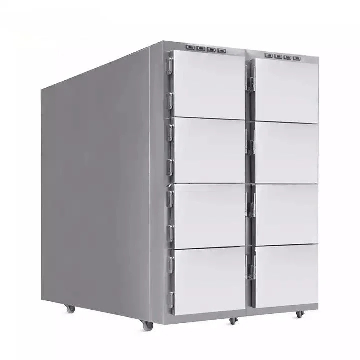 Stainless Steel Morgue 8  Bodies Morgue Refrigerator Mortuary Refrigerator for Hospital