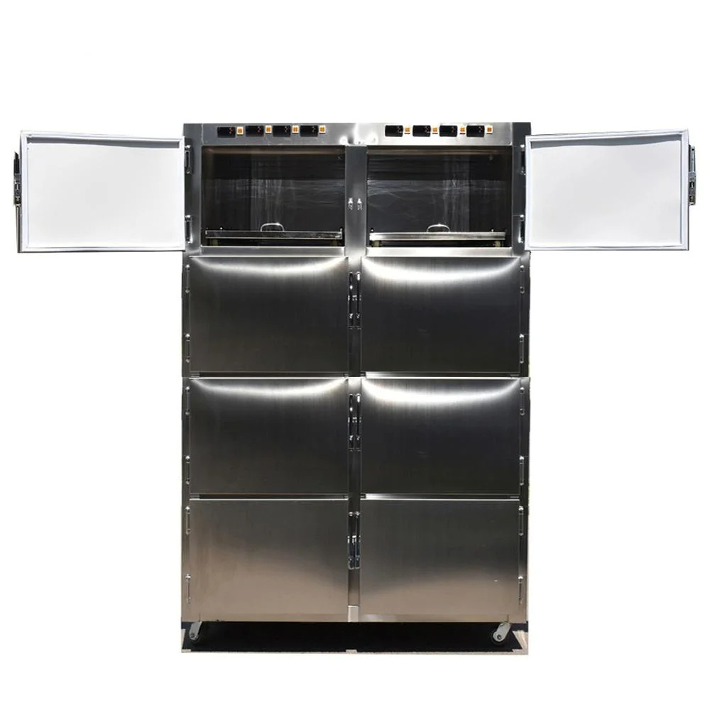 Stainless Steel Morgue 8  Bodies Morgue Refrigerator Mortuary Refrigerator for Hospital