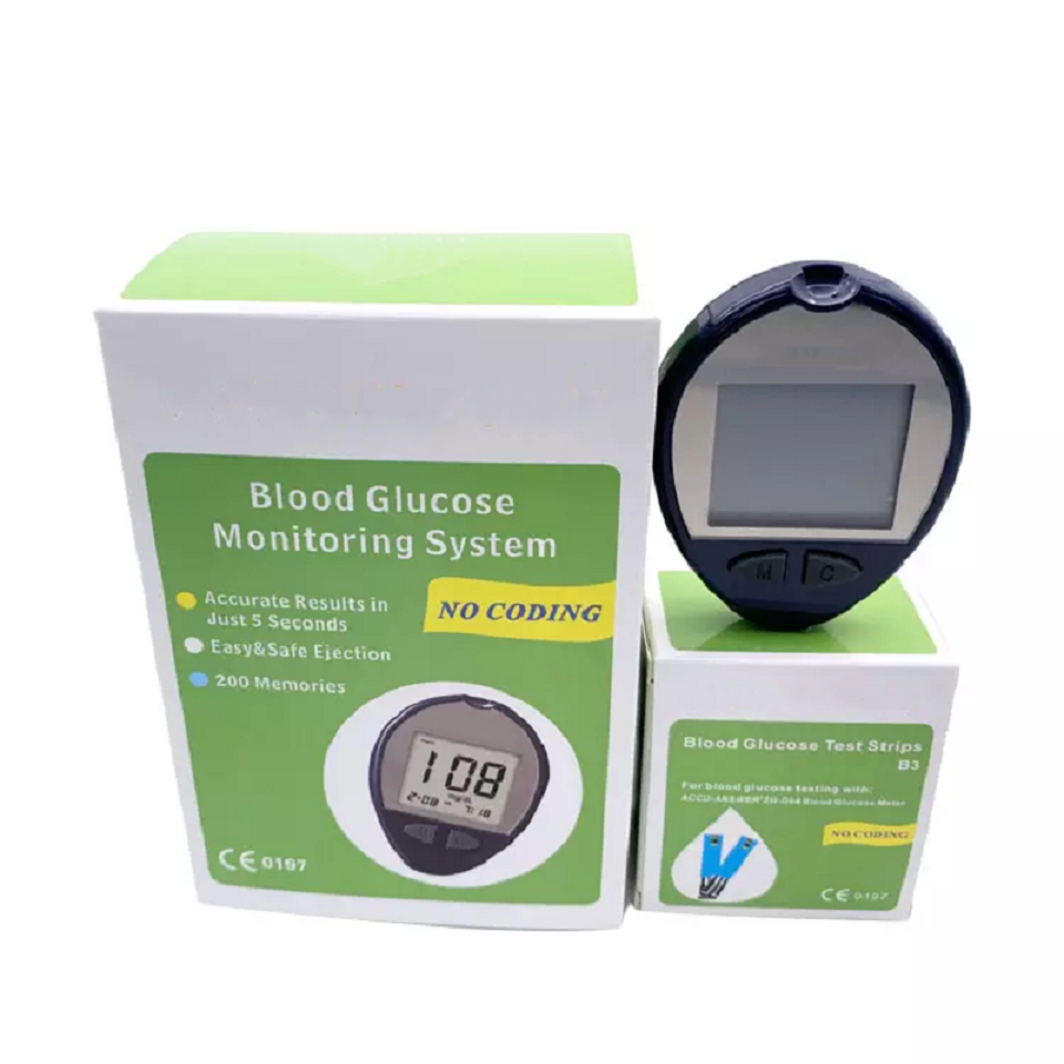 Digital blood glucose two in one monitor blood glucose meter portable glucometer best price test blood sugar