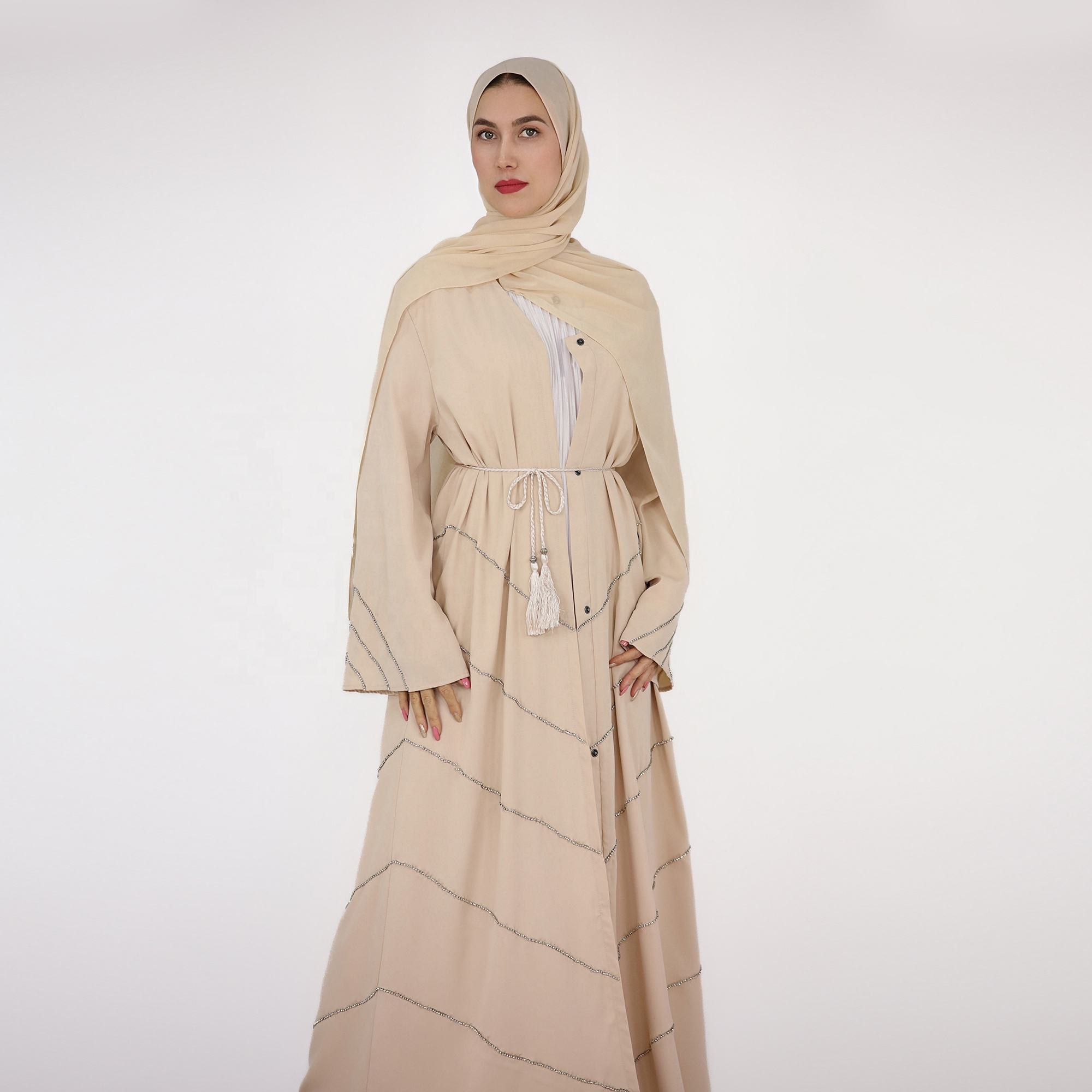 New Fashion Designs Abaya Diamonds Abaya Turkey Wholesale Dubai EID Muslim Islamic Clothing