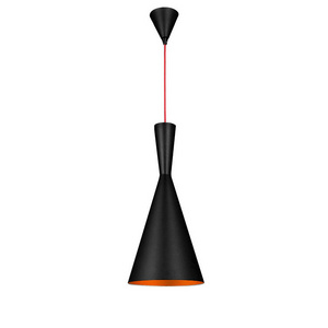 Single retro black small decorative suspension hanging fixture modern pendant light