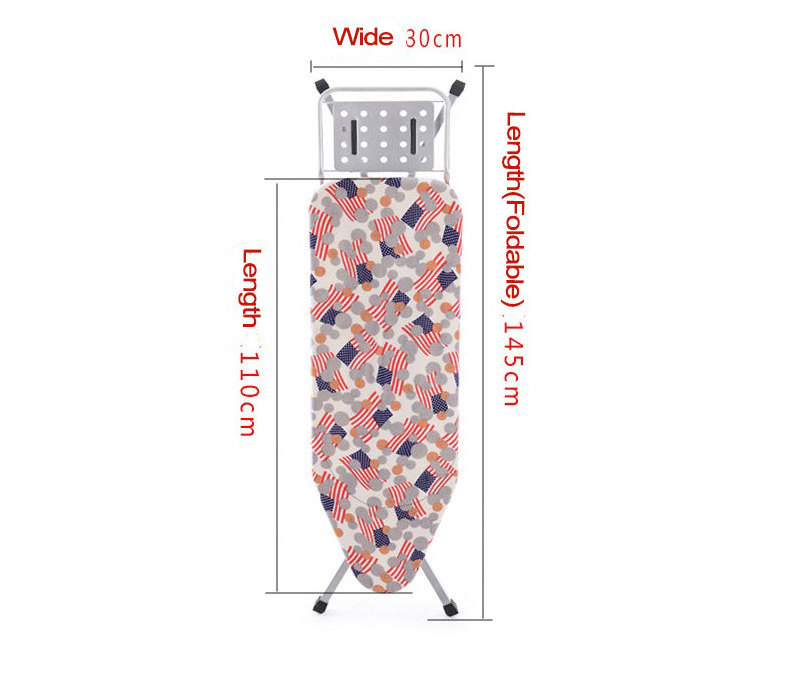 High Quality Home Use Portable Space Saving 100% Cotton Cover Heavy Duty Folding Ironing Board