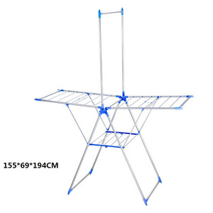 Easy to Fix and Move outdoor and Indoor expandable stainless steel folding hanging clothes drying rack