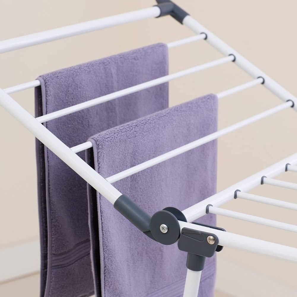 Collapsible Laundry Dryer Clothes Rack Telescopic Balcony Outdoor Foldable Aluminum Hanging Smart Clothes Drying Rack