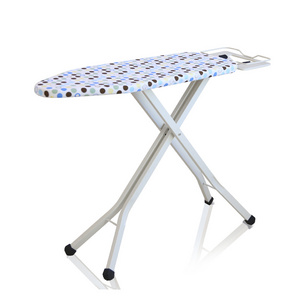 High Quality Home Use Portable Space Saving 100% Cotton Cover Heavy Duty Folding Ironing Board