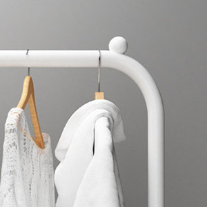 Heavy-Duty Structure bedroom clothes storage portable foldable garment rack towel hook with coat hook rack