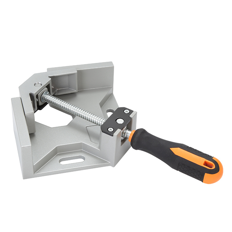 Aluminium Alloy Single Handle Corner Clamp 90 Degree Right Angle Adjustable Swing Jaw Corner Clamp for Woodworking