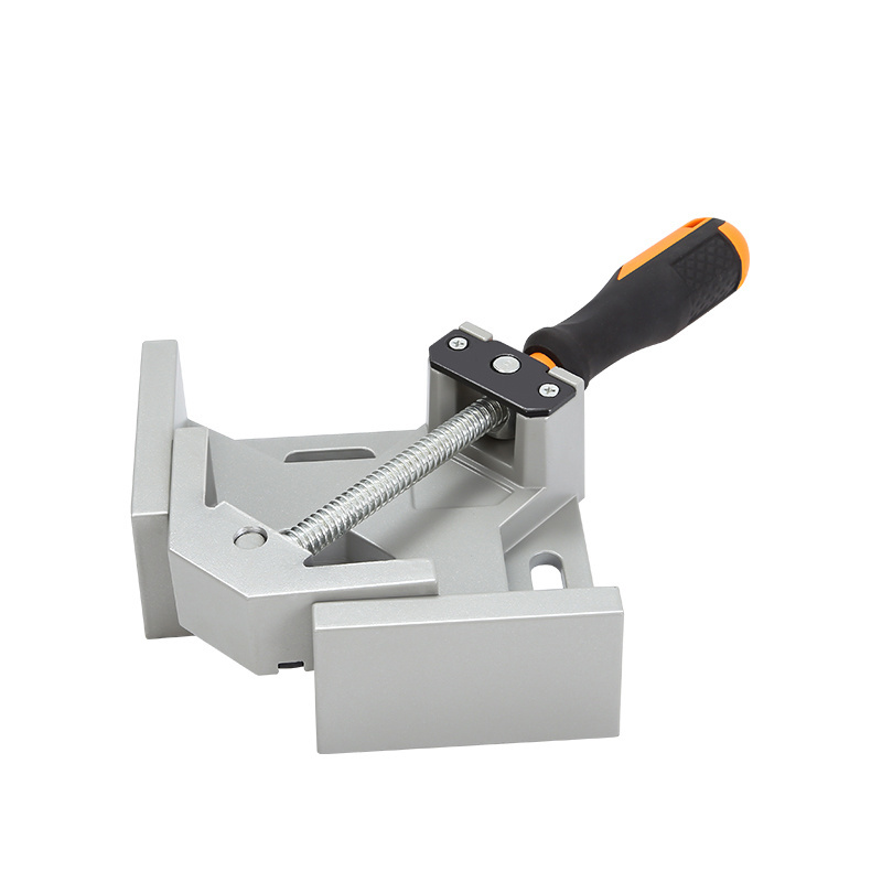 Aluminium Alloy Single Handle Corner Clamp 90 Degree Right Angle Adjustable Swing Jaw Corner Clamp for Woodworking