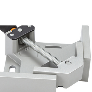 Aluminium Alloy Single Handle Corner Clamp 90 Degree Right Angle Adjustable Swing Jaw Corner Clamp for Woodworking