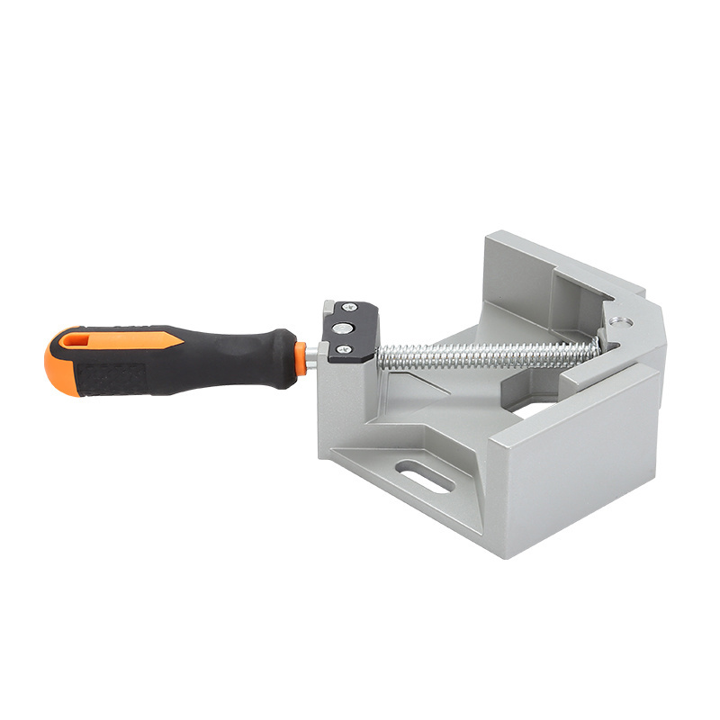 Aluminium Alloy Single Handle Corner Clamp 90 Degree Right Angle Adjustable Swing Jaw Corner Clamp for Woodworking