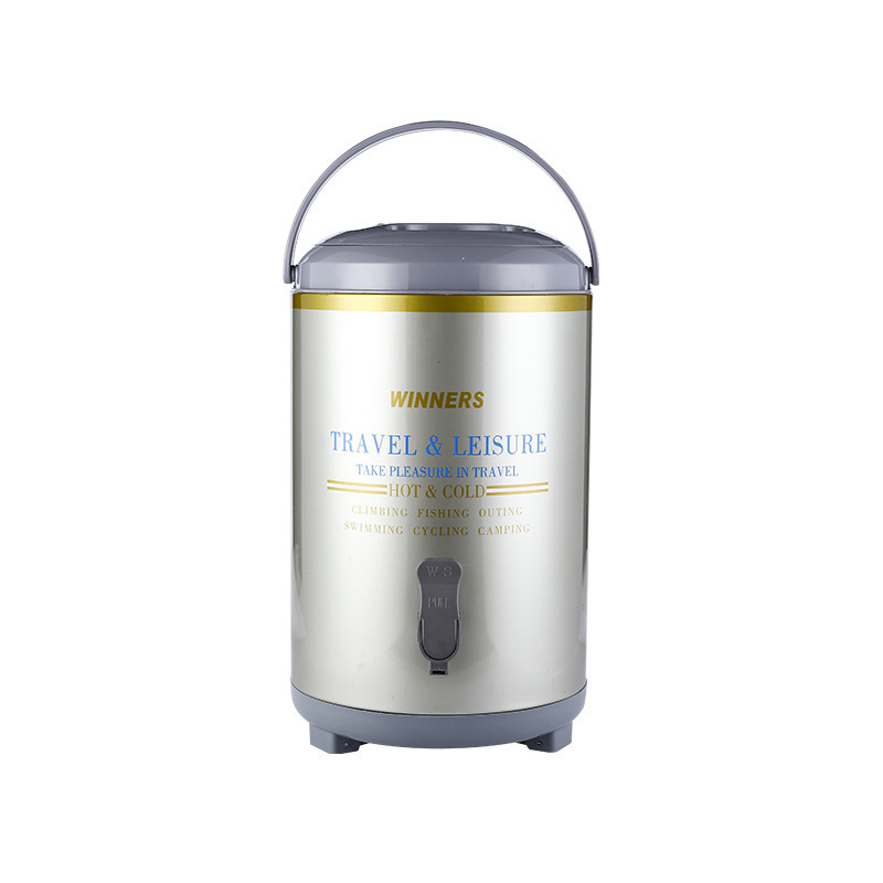 6L 8L 10L insulation barrel 304 stainless steel milk tea bucket milk tea dispenser