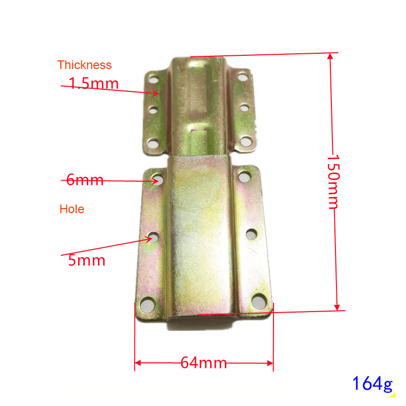 Metal assembly fastener fixing joint tapered insert connecting plug buckle Couch Clamp Sectional sofa bed connector hinge