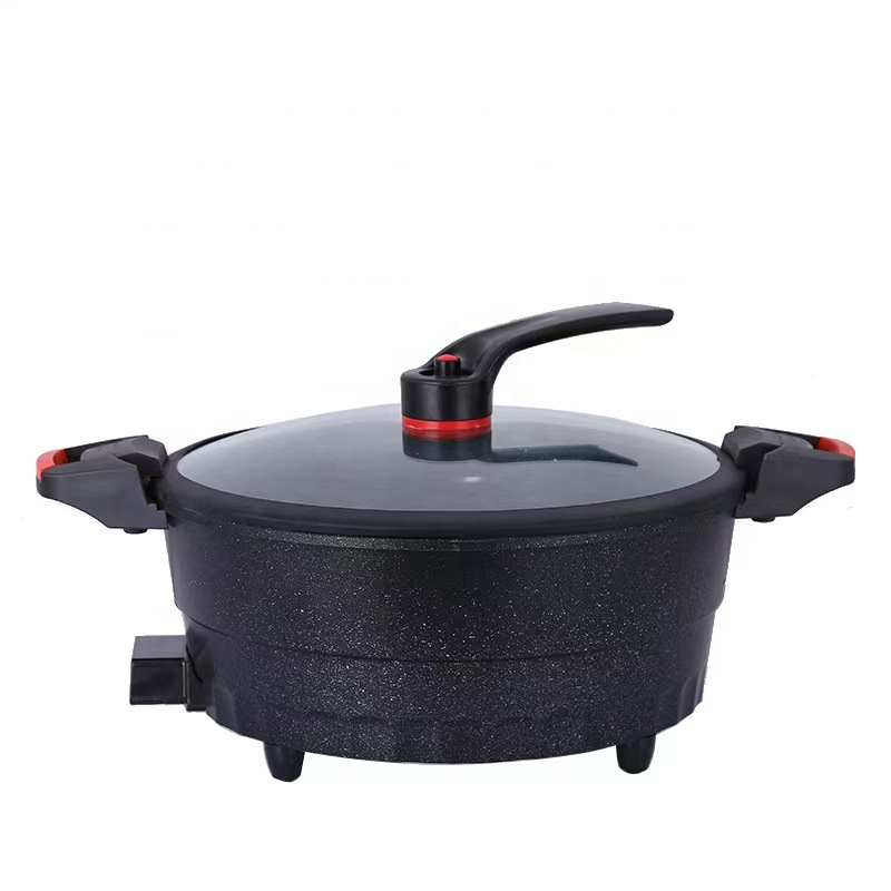 7L Electric Chafing Dish Household Wok and Soup Pot Integrated Micro Pressure Cooker With Steamer