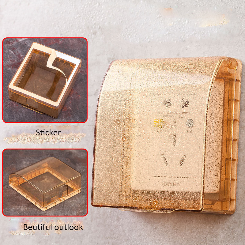 Outdoor Universal 86 Type Wall Socket Waterproof Box Plate Switch Protection Socket Box Cover Protector