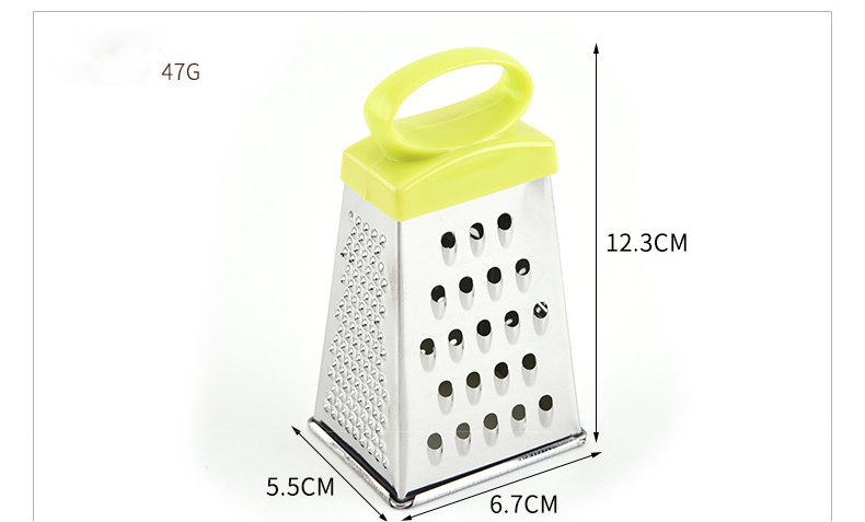 Kitchen Gadget Multi-functional Stainless Steel Four-Side Planer  4 in 1 Vertical Vegetable Peeler Grater