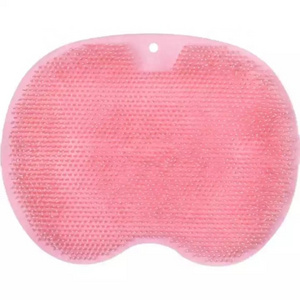 Silicone Rubbing Shoulder Strap Suction Cup Foot Massage Brush Shower Massage Bathroom Non-slip Bath Mat