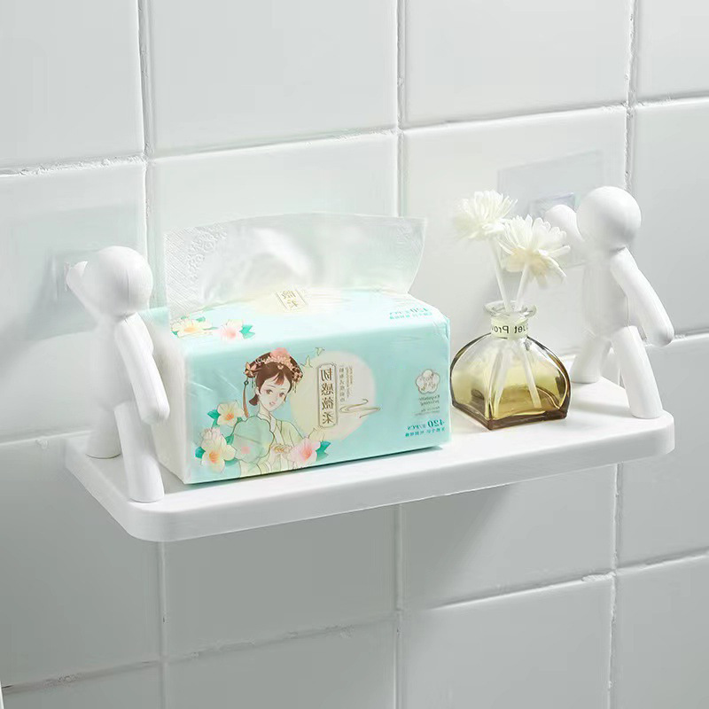 Kitchen Shelf Organizer Bathroom Shampoo holder Wall Storage Rack