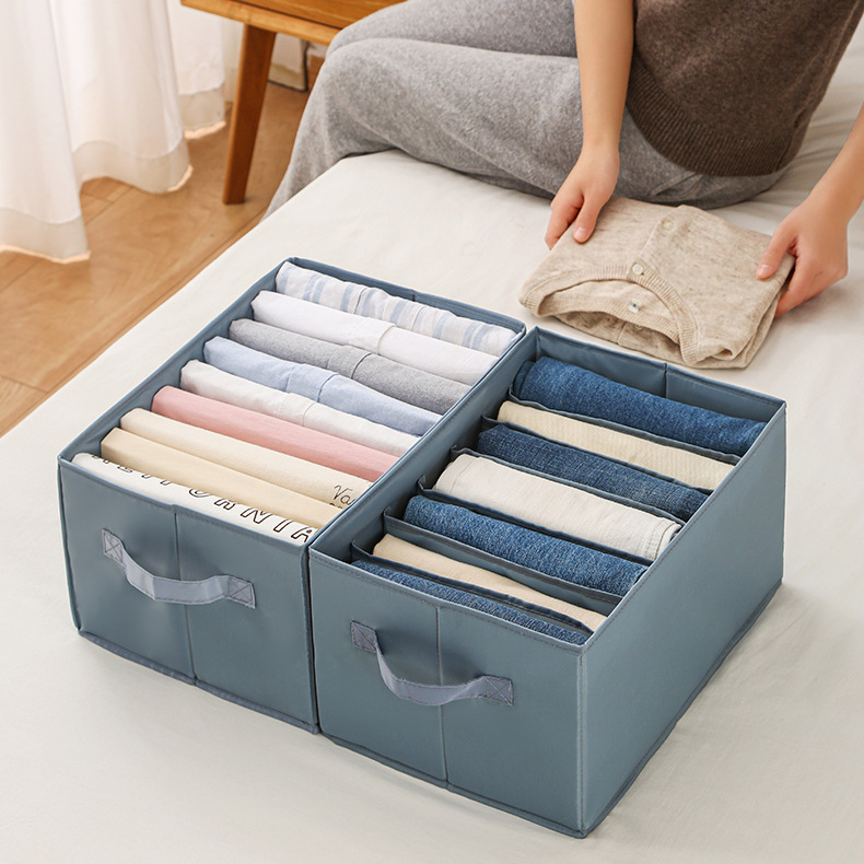 Custom Pants Drawer Compartment Buggy Bag Home Clothes T-shirt Organizing Jeans Storage Box