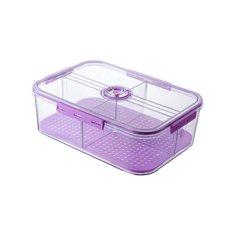 Kitchen Refrigerator Preservation Pet Egg Crisper Storage Box Dumpling Frozen Organizer